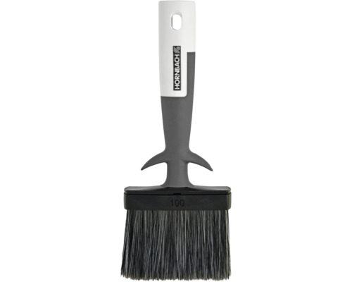 Vlakke kwast met kunststof handgreep en borstelharen, breedte 100 millimeter