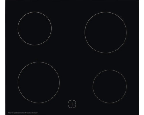 Keramische kookplaat met vier kookzones