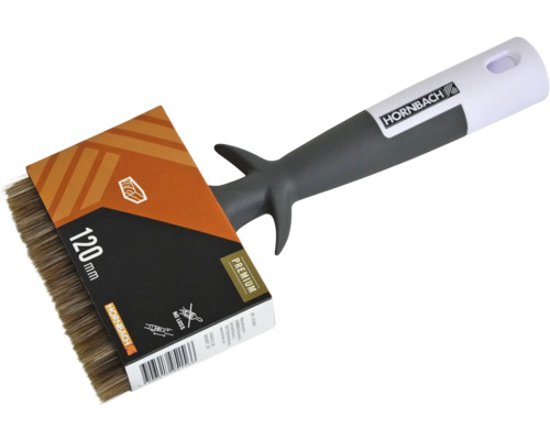 Vlakke kwast met kunststof handgreep en een breedte van 120 millimeter