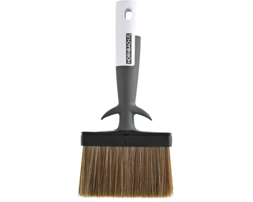 Vlakke kwast met kunststof handvat en natuurlijke haren