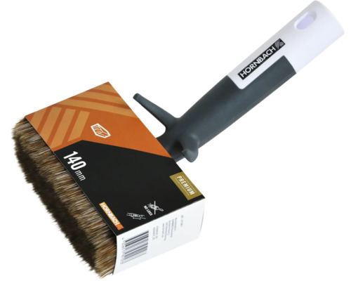 Vlakke kwast met een breedte van 140 millimeter met Hornbach logo
