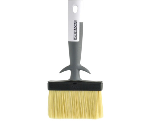 Vlakke kwast met kunststof borstelharen en handgreep