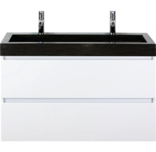 SANOX Badkamermeubelset Maxx XL met wastafel 101 cm wit hoogglans