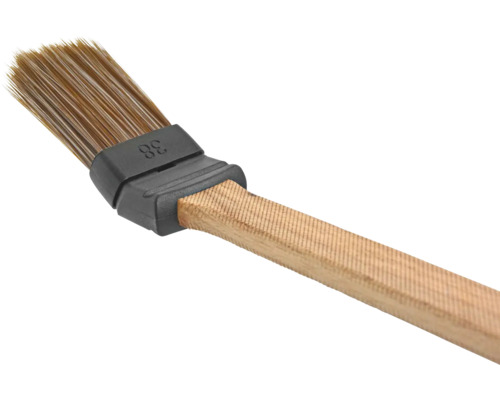 Radiatorborstel met houten handvat en haren