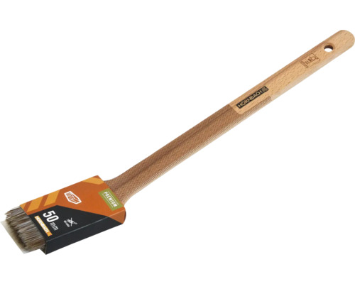 Radiatorborstel met houten handvat en een breedte van 50 millimeter