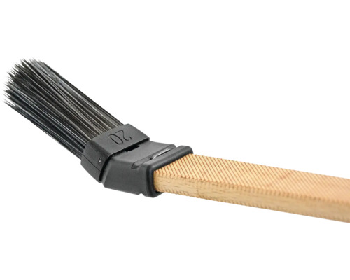 Radiatorborstel met houten handvat, borstelharen en maat 20
