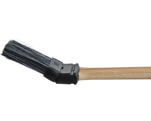 Radiatorborstel met licht houten handvat