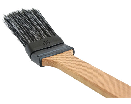 Radiatorborstel met houten handvat en borstelharen, grootte 50