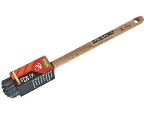 Verfborstel met houten handvat, 25 mm