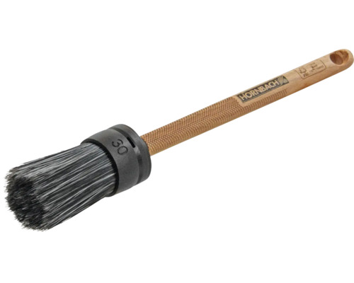 Ronde kwast maat 30 met houten handvat