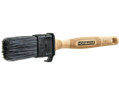 Radiatorborstel met houten handvat en kunststof houder, maat 38