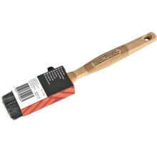 Vlakke kwast met houten handvat