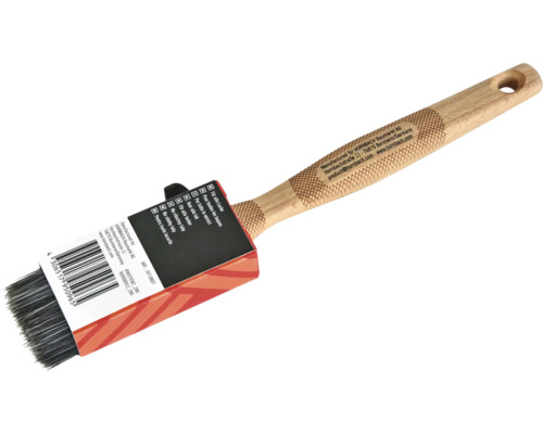 Vlakke kwast met houten handvat