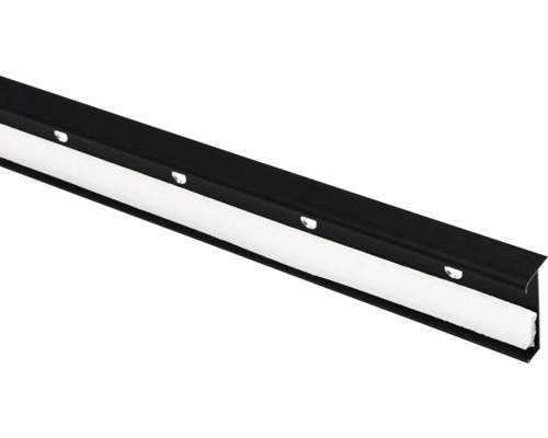 FLEXXSTAIRS Basic Profiel mat zwart 1190x12x46 mm, 5 stuks Deurafdichtingsprofiel, voor het afdichten van deuren