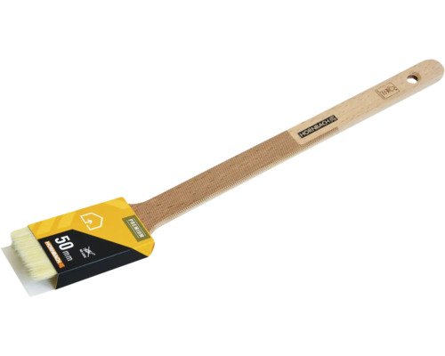 Vlakke kwast, 50 mm breed, met houten handvat