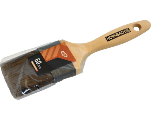 Platte kwast, 60 mm, met houten handvat