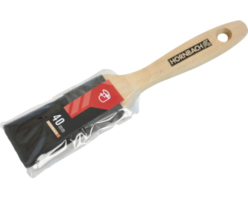 Hornbach platte kwast met houten handvat, 40 mm breed, verpakt