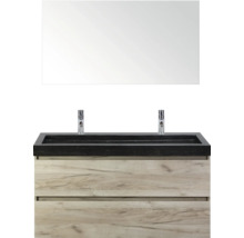 Wastafelmeubel met wastafel en spiegel voor de badkamer
