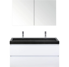 Wastafelmeubel met wastafel en spiegelkast voor de badkamer