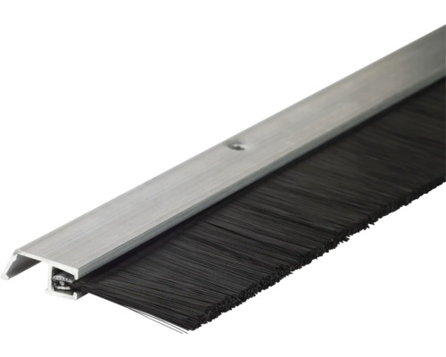 Deurafdichting met borstel en aluminium profiel