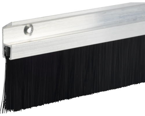 Deurafdichting met borstel en aluminium profiel