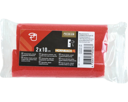 Twee schuimrollers met de afmetingen 2 x 10 cm in transparante verpakking