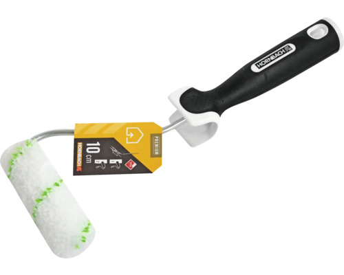 Verfroller met zwarte handgreep en 10 centimeter rolbreedte
