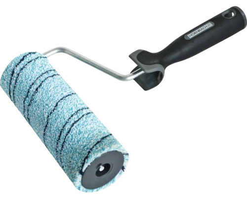 HORNBACH Muurverfroller met beugel Blue voor gladde wanden 18 cm Verfroller met handvat voor schilderwerkzaamheden