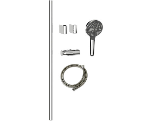 Douchestang met handdouche, doucheslang en houders