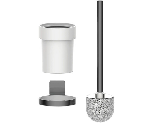 Toiletborstelgarnituur met houder en bevestiging