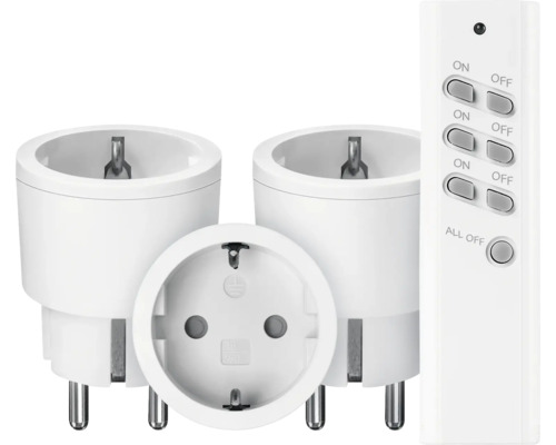 Draadloze stopcontactset met afstandsbediening voor het bedienen van elektrische apparaten