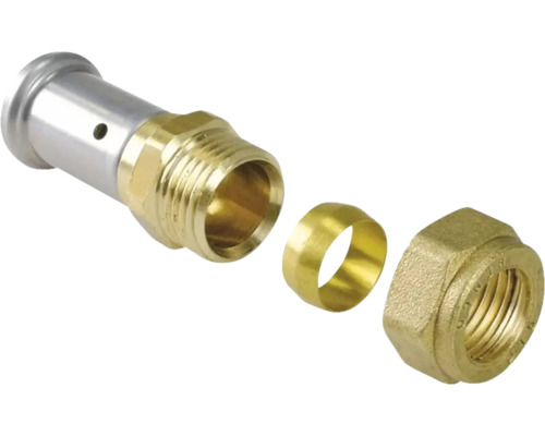 Persfitting met wartelmoer en knelring
