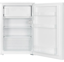 Open, kleine koelkast met rekken