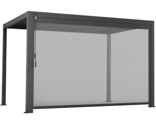 Paviljoen met rolgordijn voor privacy