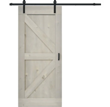 BARNDOOR set op maat vintage grijs wales + basic rail-thumb-1