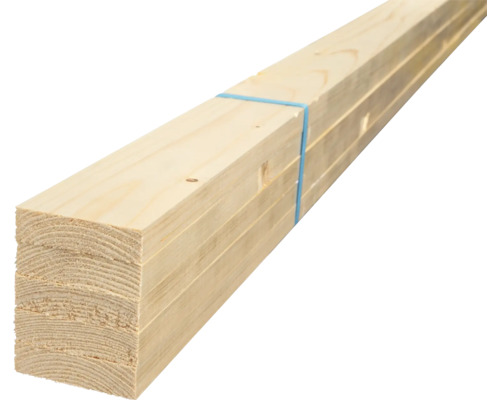 Houten balken van massief constructiehout