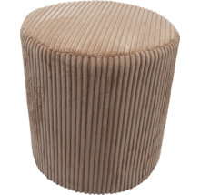 Ronde corduroy poef als zitplaats of voetenbank