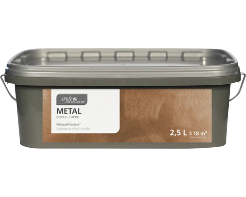 STYLECOLOR Effectverf muur Metall koper 2,5 l Metaal effect verf in emmer, 2,5 liter
