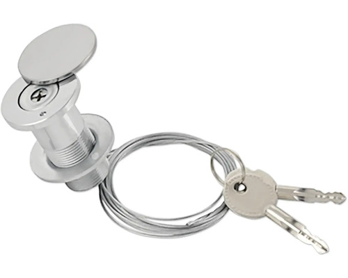 Slot met sleutel en kabel