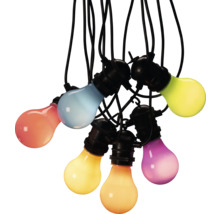 Lichtsnoer met gekleurde lampen
