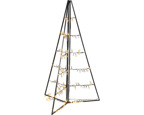 KONSTSMIDE Kerstverlichting LED Piramide metaal inklapbaar 171 lampjes extra warm wit H 122 cm