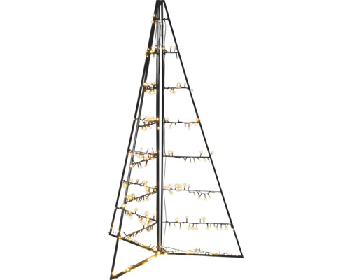 KONSTSMIDE Kerstverlichting LED Piramide metaal inklapbaar 279 lampjes extra warm wit H 150 cm