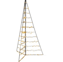 Decoratieve kerstboom van metaal met verlichting voor binnen- en buitengebruik