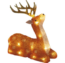 Decoratieve, verlichte hert voor de kerstperiode
