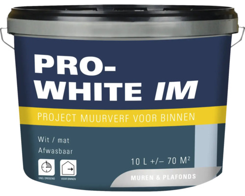 Pro-White IM muurverf wit 10 l