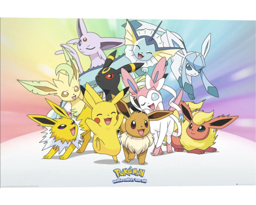 Decopaneel Pokémon Eevee's Evolution 90x60 cm