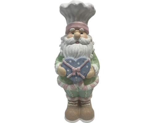 LAFIORA Kerstdecoratie LED kerstman 6 lampjes warm wit 23,5X22X59 cm