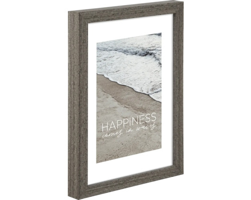 Houten fotolijst met passe-partout