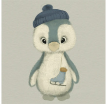 THE WALL Canvas schilderij Pinguin 30x30 cm