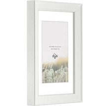 Witte fotolijst met motiefprint voor wanddecoratie